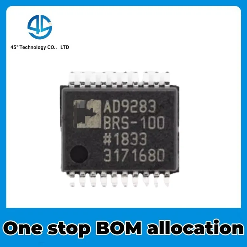 5PCS New original AD9283BRSZ-RL100 packaged SSOP-20 analog-to-digital conversion chip ADC NEW IC Chip