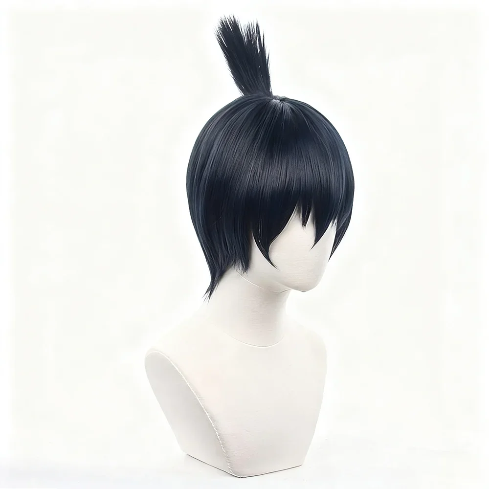Peruka Cosplay Anime Chainsaw Man Hayakawa Aki Krótkie Włosy Syntetyczne Odporne na Ciepło dla Dorosłych Mężczyzn Rekwizyt na Halloween