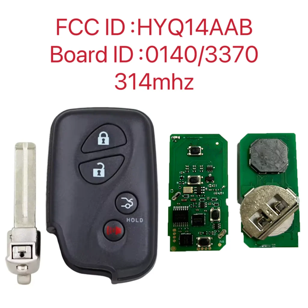 FCC ID:HYQ14AAB Smart Remote Car Key Fob for Lexus IS250 IS350 ES350 GS430 2005-2013  314.35MHZ