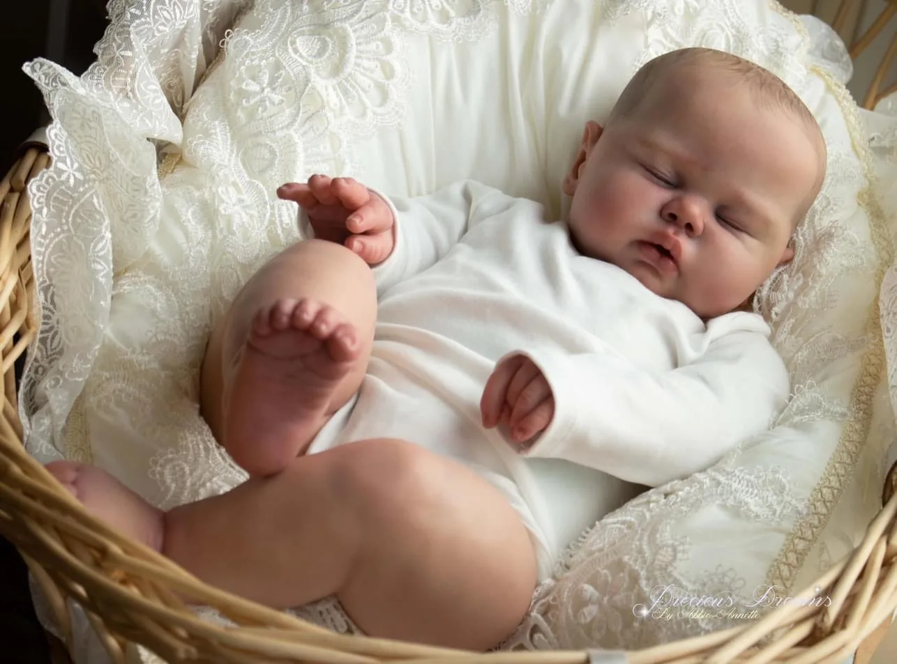 NPK 19 Inch Sleeping Pickle Boy Reborn Doll - Lifelike Soft Cloth Body Hand Painted Hair Cuddly Toddler Baby Doll