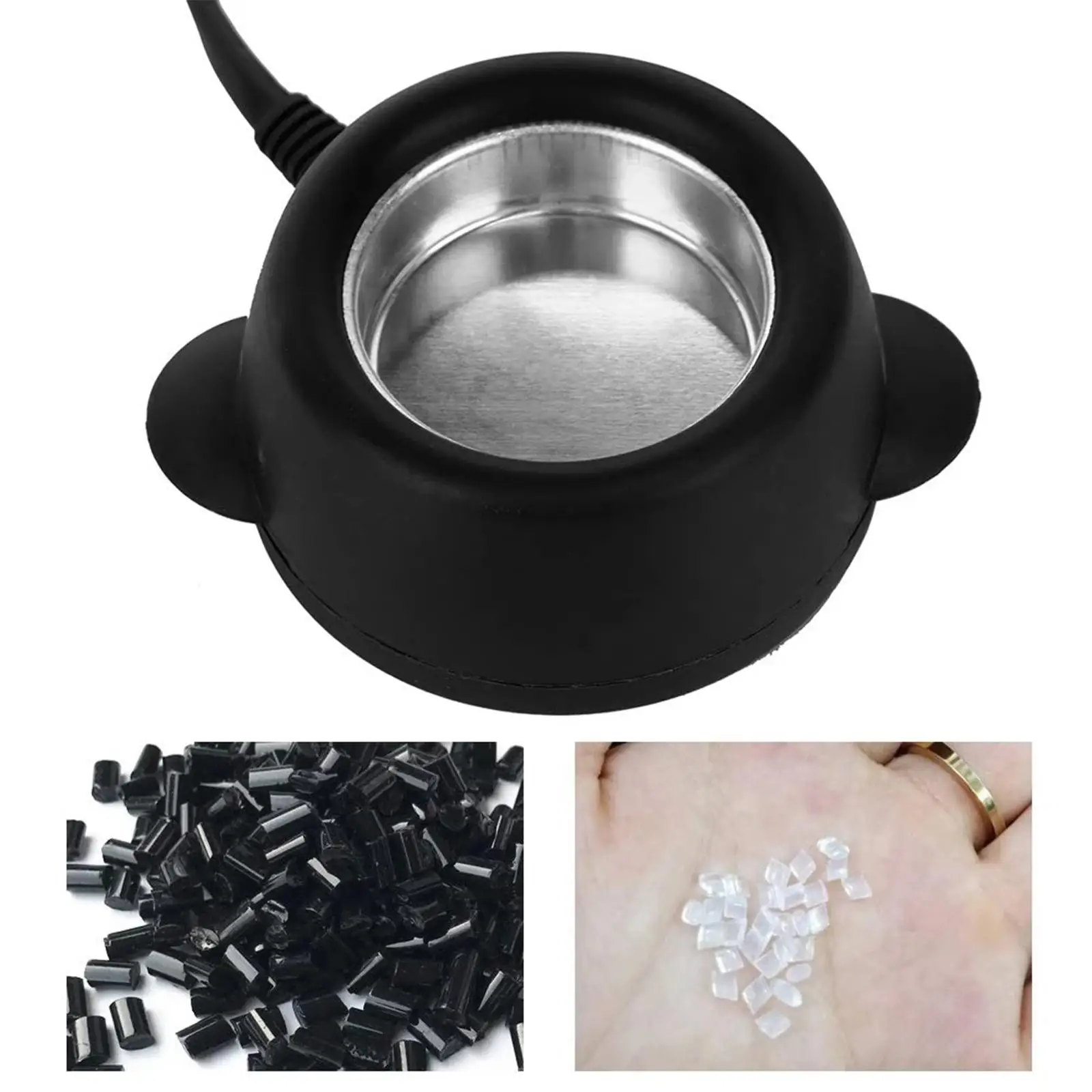 Mini Hot Melt Glue Pot 30W Pot Glue Sticks, Keratin Bead, Glue Durable Stove Dolls , Crafts, DIY ,Hairdressing