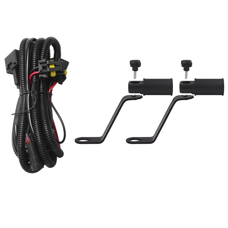 1 pz auto fendinebbia relè cablaggio H11 880 cavo di prolunga adattatore relè con 2 pz 10Mm bullone moto Mirror Extender