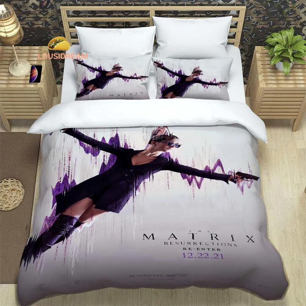 

Movies The Matrix Movie Sheets Quilt Covers Bedding Dormitory Sheets Three-piece Bedding Set Three-piece Soft Warm Bedding Set