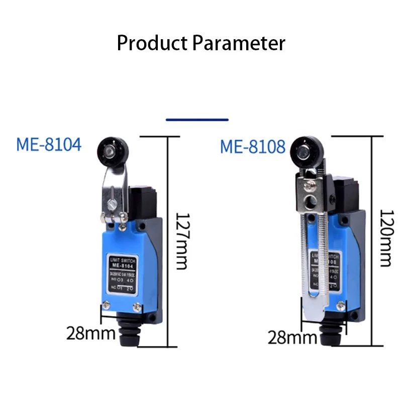 Interruptor de límite de viaje ME-8108, 8104, 8111, 8112, 8122, 8166, 9101, AC250V, 5A, rotativo, máquina Industrial sellada