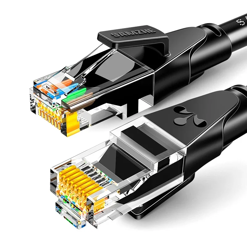 Samzhe Cat6 Ronde Ethernet Kabel Cat6 Lan Rj 45 Netwerkkabel Patch Snoer Voor Laptop Router Rj45 Internet Kabel
