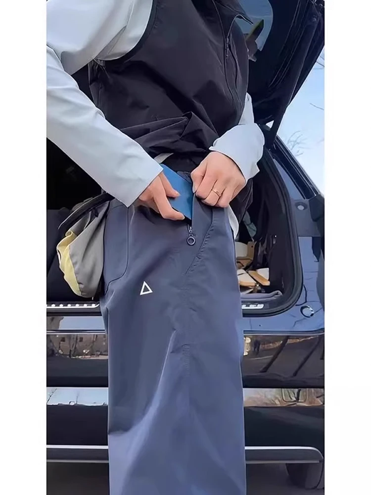 

Мужские летние тонкие спортивные повседневные брюки American Sle Slim e Label, дышащие свободные брюки с прямыми штанинами