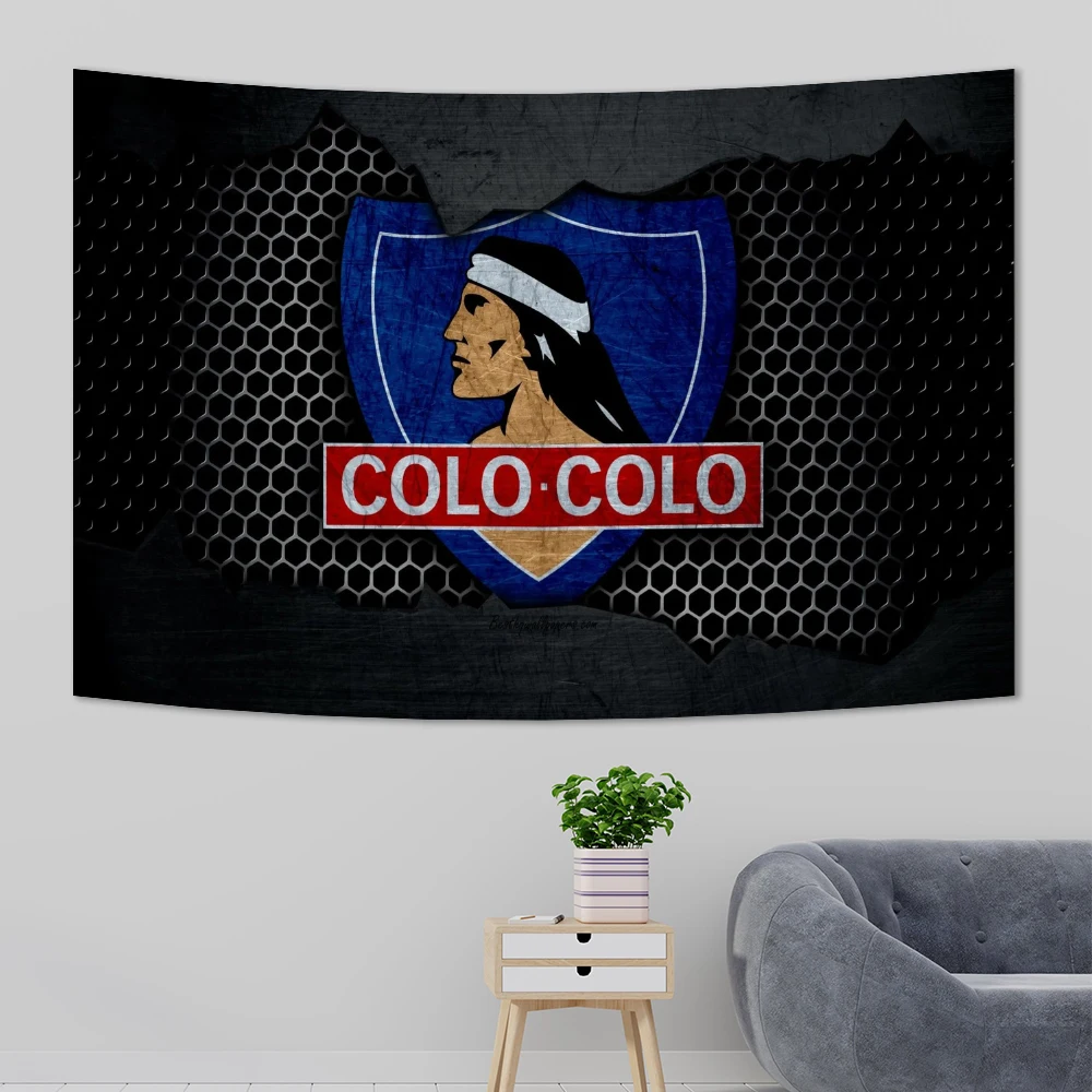 Chile Club Social Y Deportivo Colo-Colos Tapestry Banner Flag Garage Club Wall Hanging Decoration bohemian decor