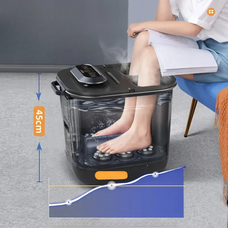 Ozone Sterilization Foot Bath Tub Constant Temperature Electric Foot Massager With Deep Soaking And Taiji Massage