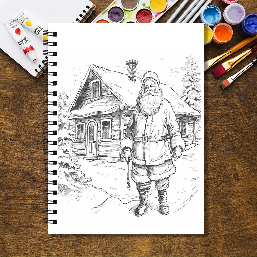 Malbuch – 8,3 x 11,2 Zoll 32 Seiten Zwergenmalbuch – ideales Geschenk für Familie oder Freunde