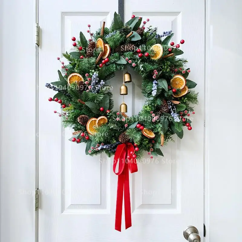 

Christmas gift Christmas wreath 50-80CM door hanging window Hotel shopping mall front desk indoor and outdoor creative pendant