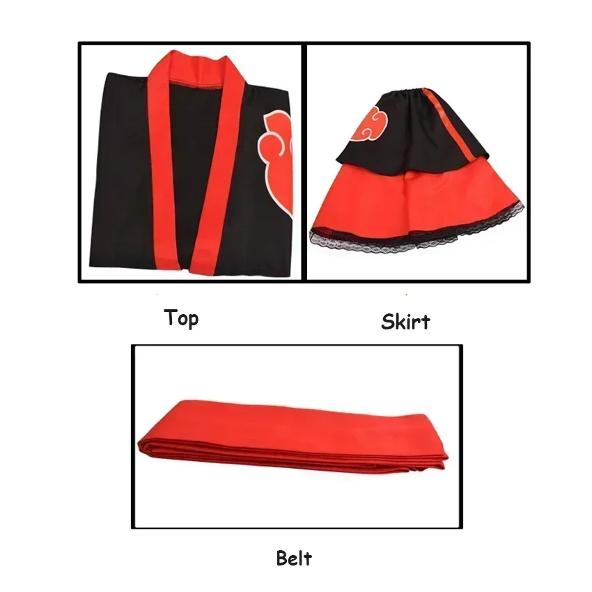 Disfraz de Ninja 2026 para Niña, Vestido de Anime, Traje de Falda para Niños, Disfraz para Festival, Carnaval, Disfraz para Mujer