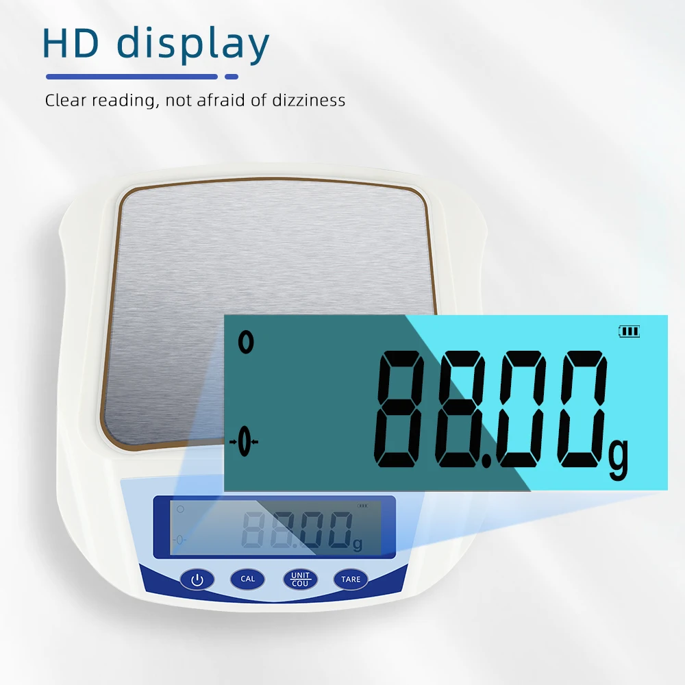 Digital Analytical Electronic Scale 1000g Precision Laboratory Balance Microbalance 0.01g Resolution