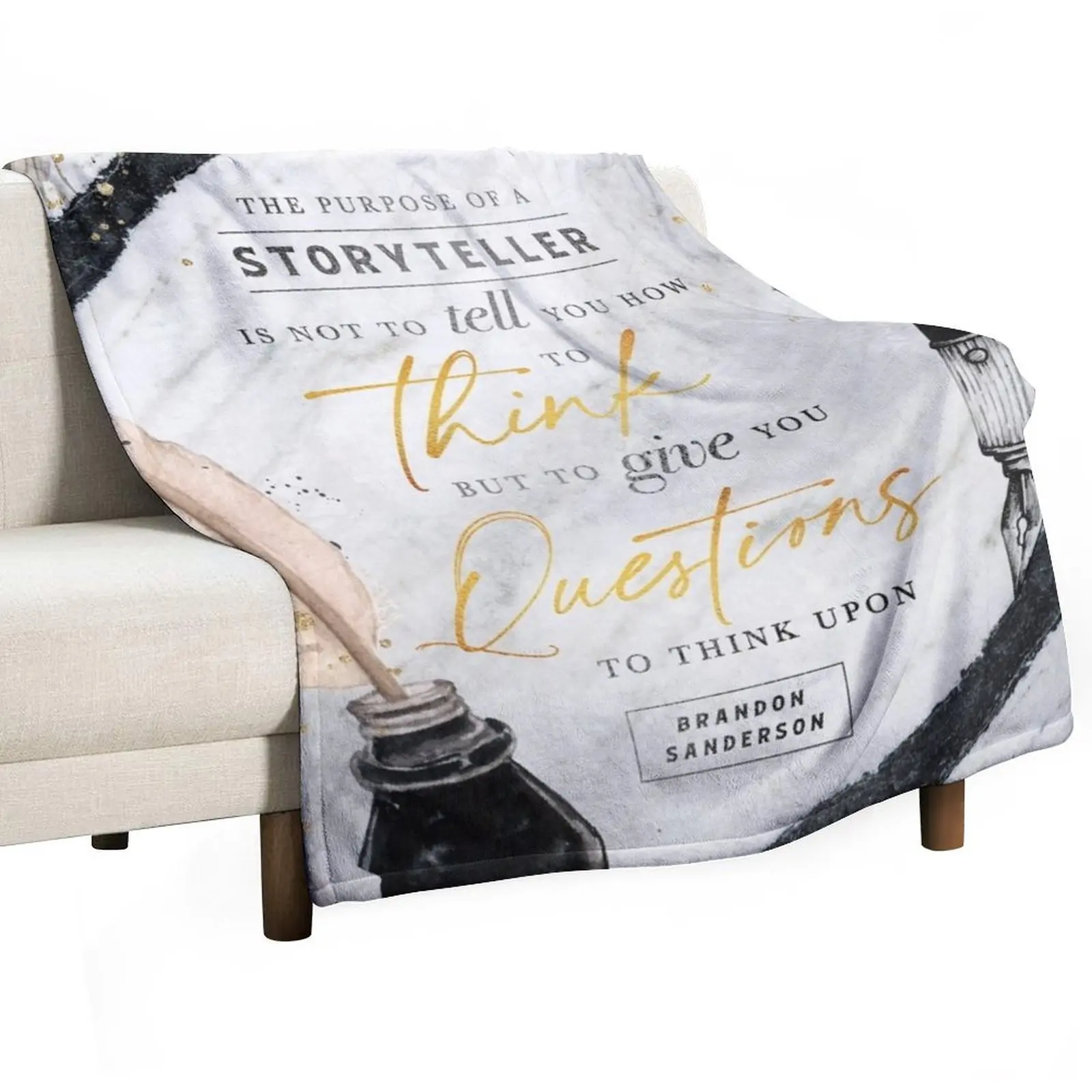 Storyteller Throw Blanket Tourist Soft Big Blankets