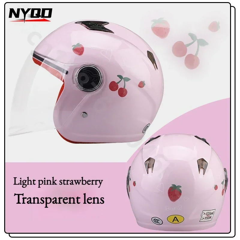 4-9 Years Child Safty Helmet Motorcycle Scooter Bicycle Half Helmets Cute Personality 50-55cm Kid Capacetes Para Moto