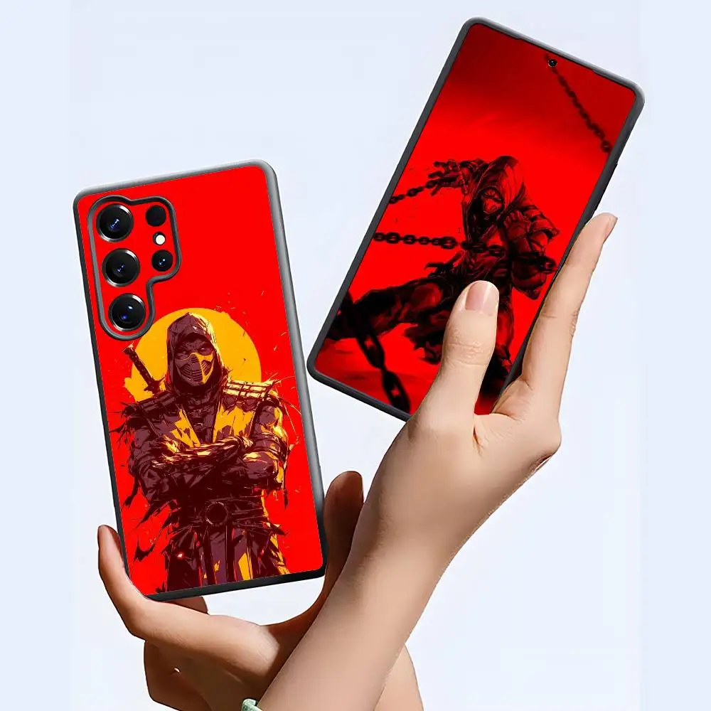 Funda de teléfono Scorpion Mortal Kombat para Samsung S20-S25 FE Plus Ultra TPU suave y agradable para la piel
