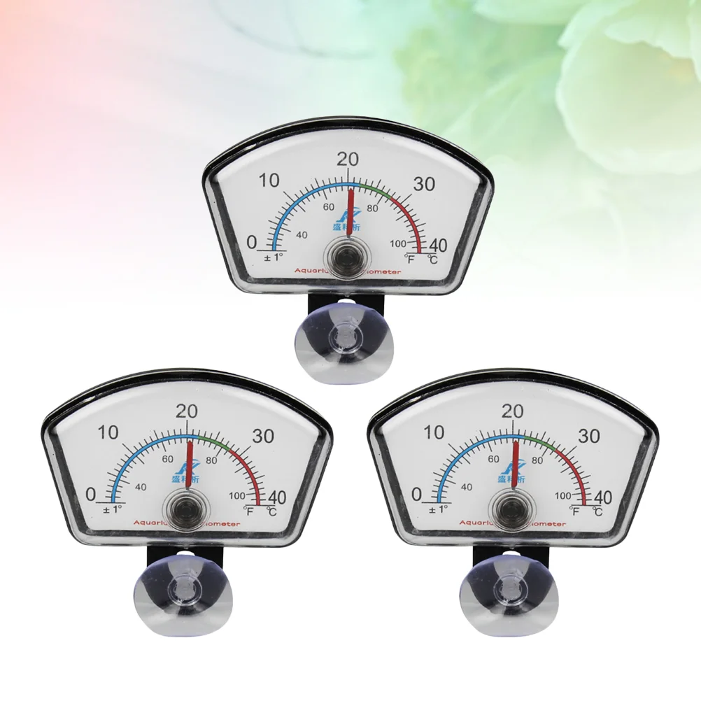 

3 Pcs Fish Tank Equipment Pointer Measuring Tool Electronic Temperature Aquarium Thermometer Gauge