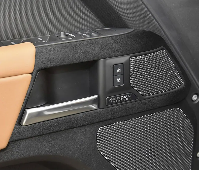 Hergestellt aus Alcantara-Wildleder-Innenraum, zentraler Schalthebel, Konsolen-Deckel, Scheide, Schale, Abdeckung für Land Rover DEFENDER 2020–2022, Zubehör – Detail 15