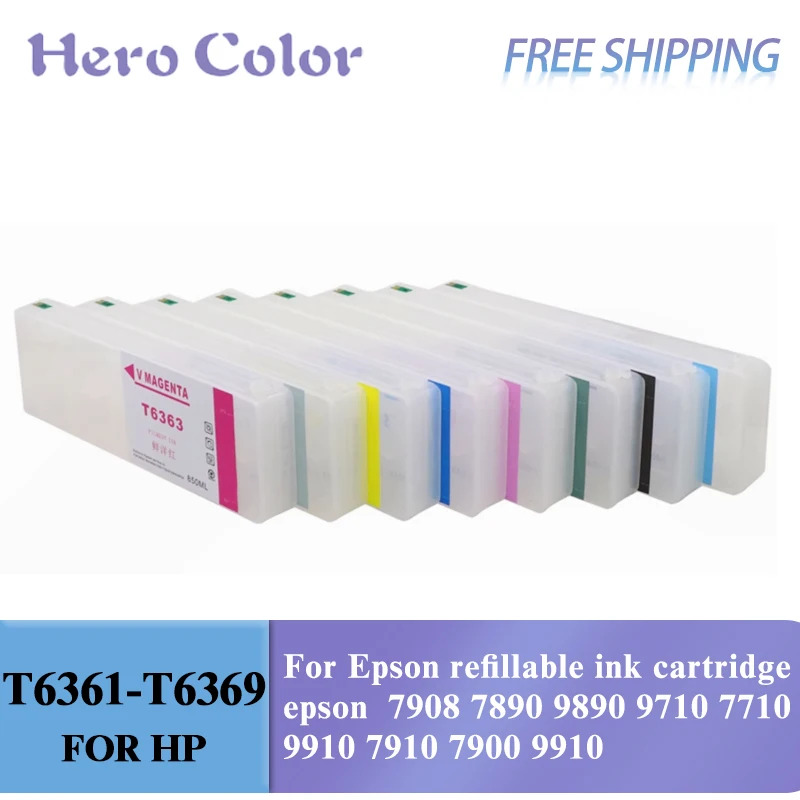 

T6361-T6369 for Epson 9908 refillable ink cartridge epson 7908 7890 9890 9710 7710 9910 7910 7900 9910