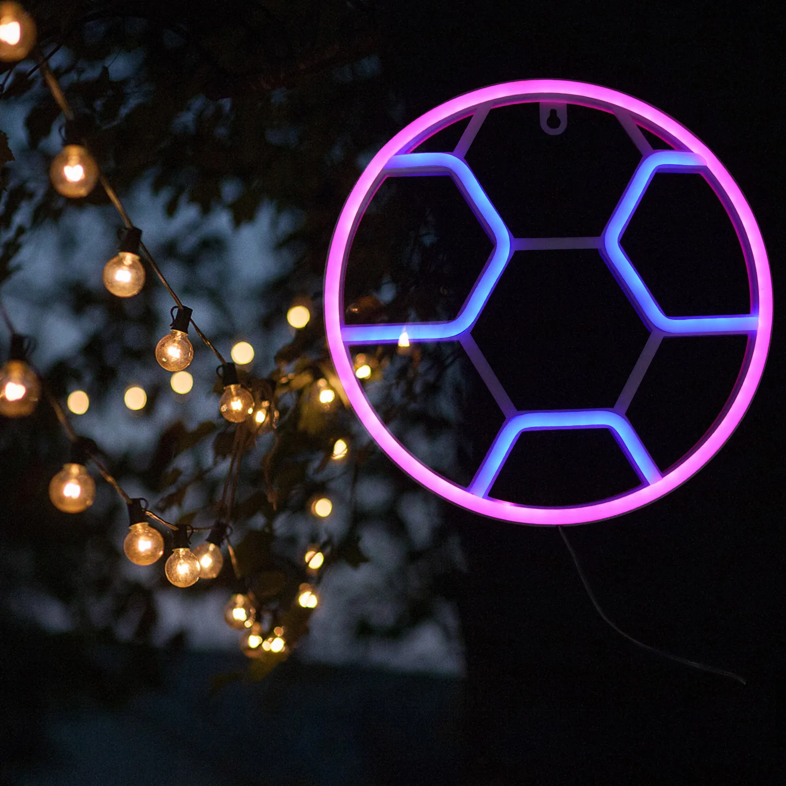 Football Neon Light Led Soccer Atmosphere Lamp For Bedroom Bar Party Wedding Home Wall Decor Decorative Lights