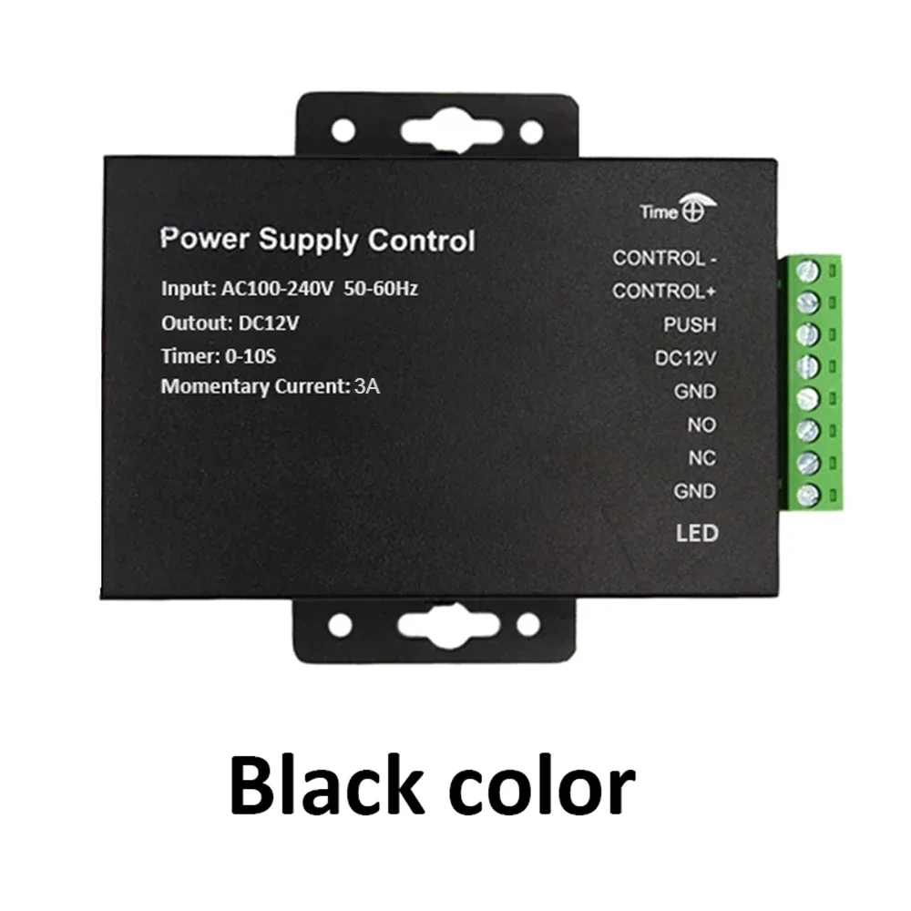 Imagem -03 - Porta Acesso Sistema de Controle Interruptor dc 12v 3a 5a ac 100240v Fechadura Elétrica Rfid Sistema de Controle de Impressão Digital Fonte de Alimentação