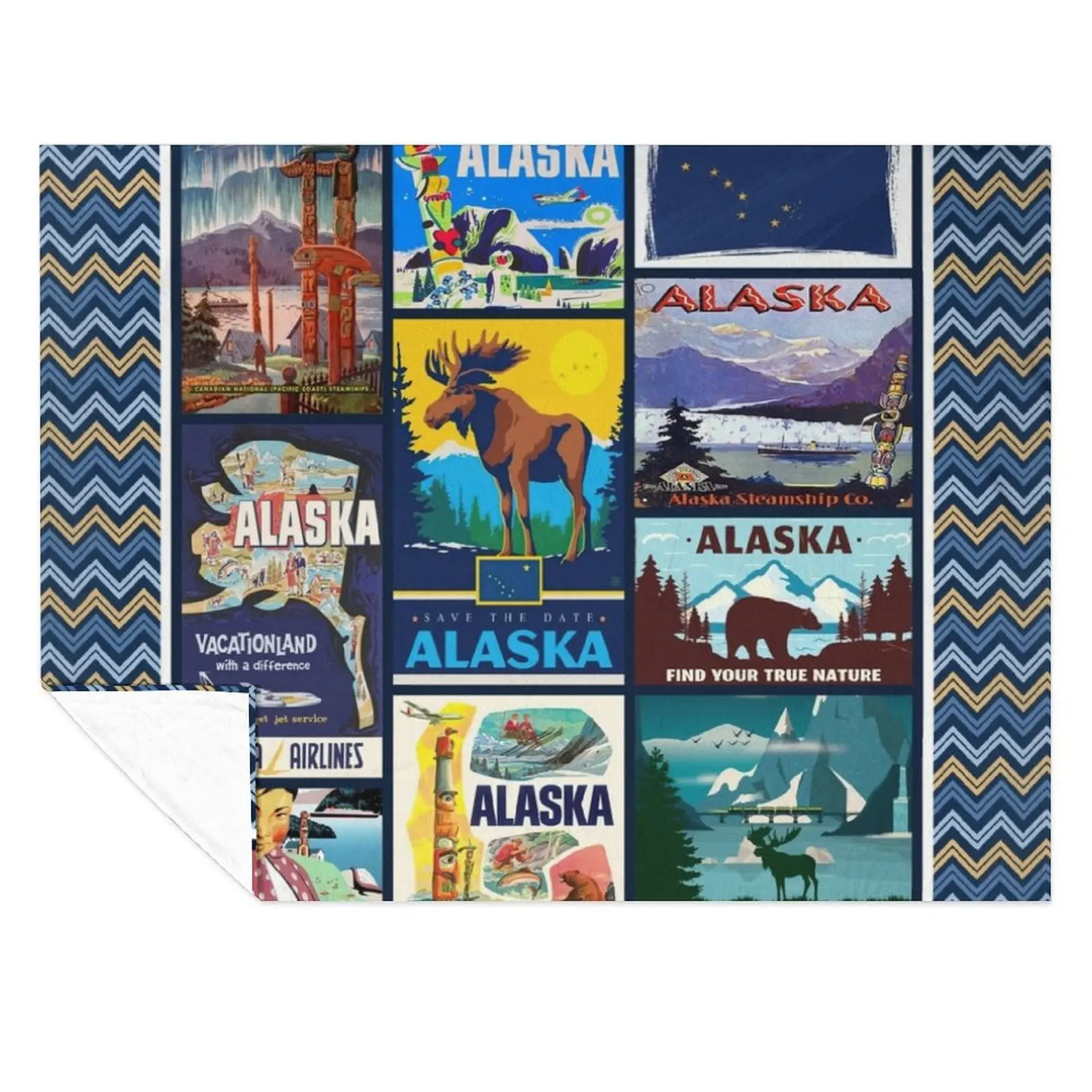 

Alaska - I love ALASKA Throw Blanket Comforter halloween Shaggy Beautifuls Blankets