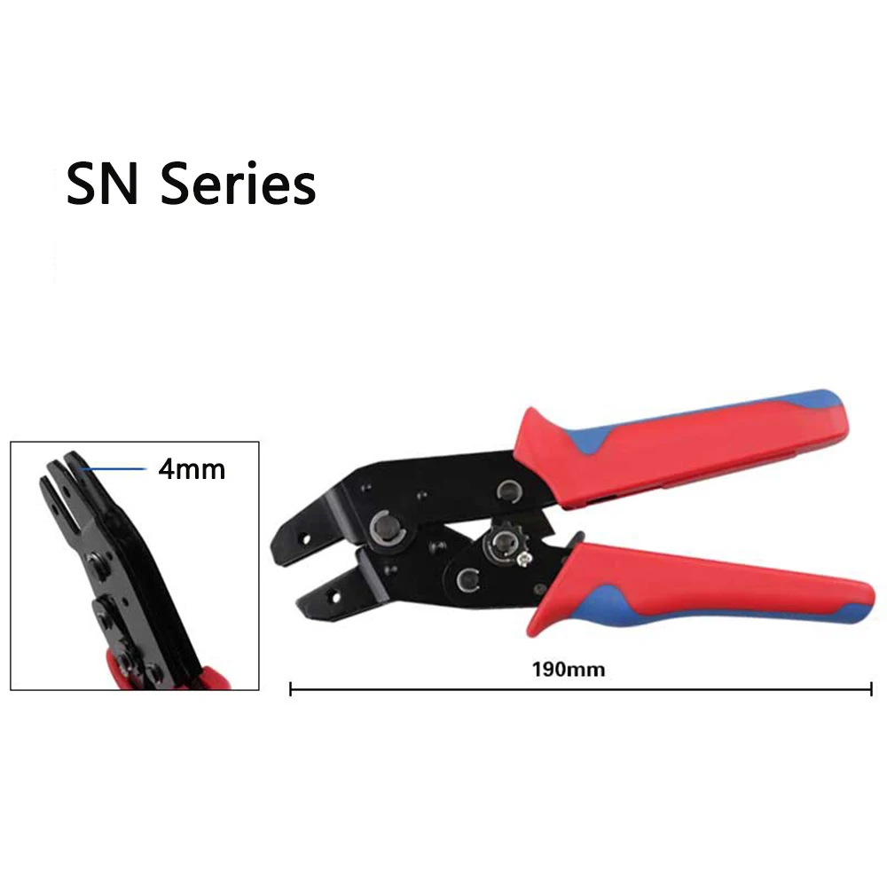 SN Series Crimping Pliers Jaws SN-58B/06WF/02C/2546B/03H/6/2549 For Crimping Cap Spring Insulated Terminal Jaw 4mm/Pliers 190mm