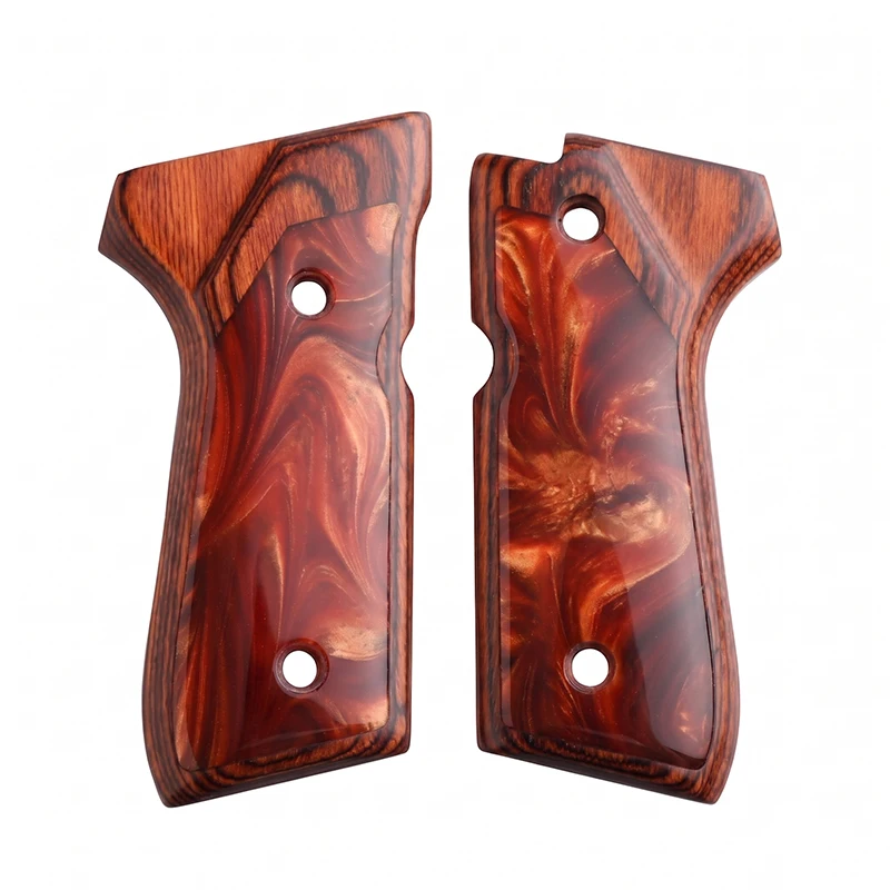 92 Grips New Style Wooden+Resin Double Colors Unique Patterns Bright and Beautiful Fit Perfect view 3