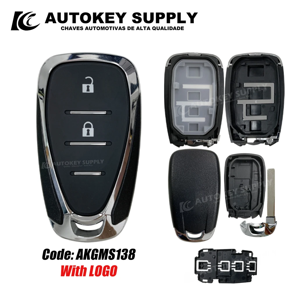 ForChevrolet Smart Card Key Shell 2 2 + 1 3 4 5 pulsanti auto/SUV con Logo Autokeysupply