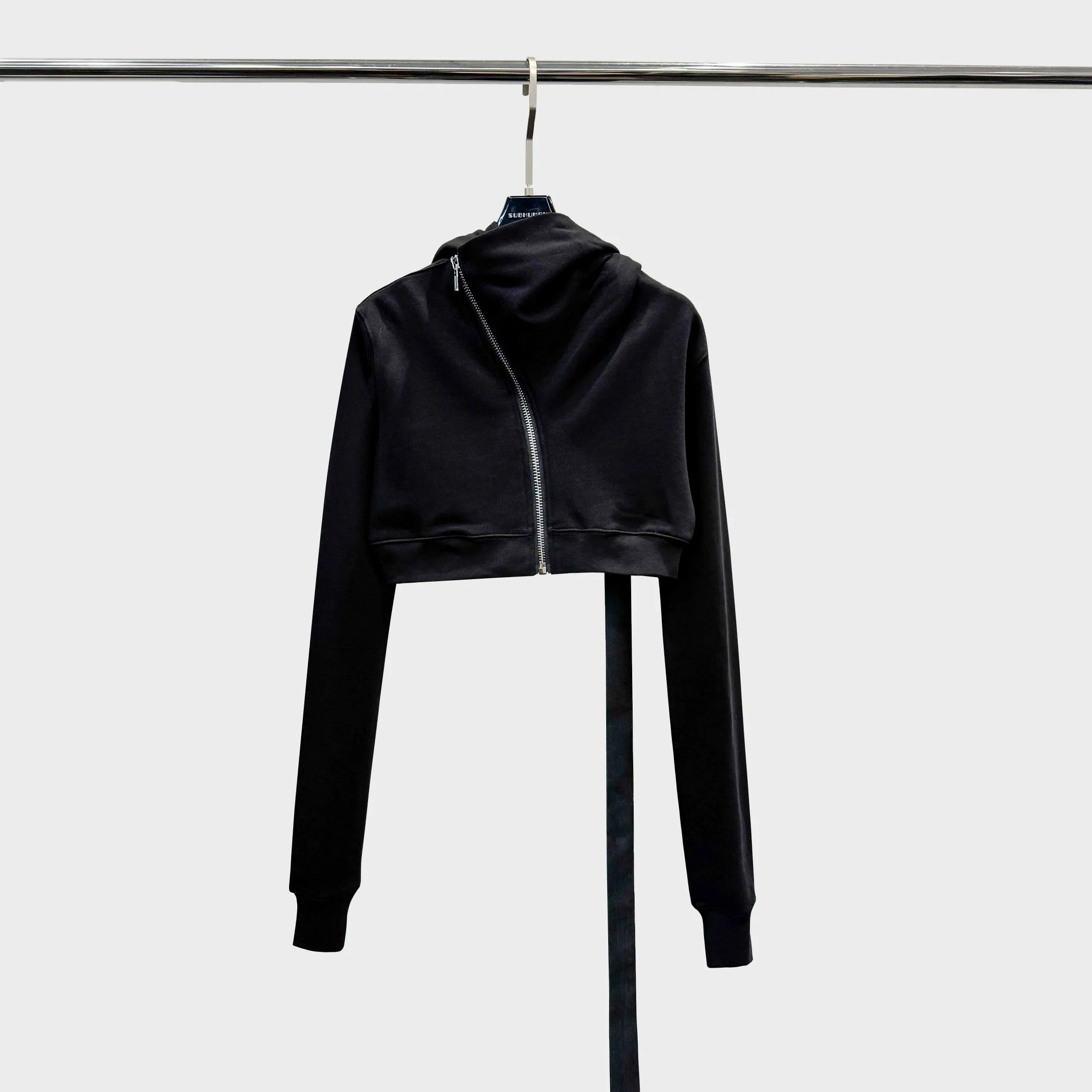 Women Hoodies Sweatshirts Cotton Gothic Slim Sweater Women's Clothing Autumn High Street Hip Hop Zip Short Jacket