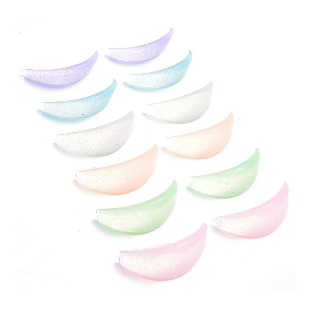 Applikator Werkzeuge Silikon Wimpern Dauerwelle Pad Make-up Zubehör Wimpern verlängerung Silikon Augenklappe mit Box wieder verwendbare Wimpern