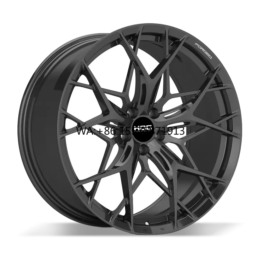 

Deep Dish Mesh Design CNC Machined Aftermarket Car Rims Sport Lightweight 5x112 5x120 5x108 Multi Spoke Forged Wheels for Sedan