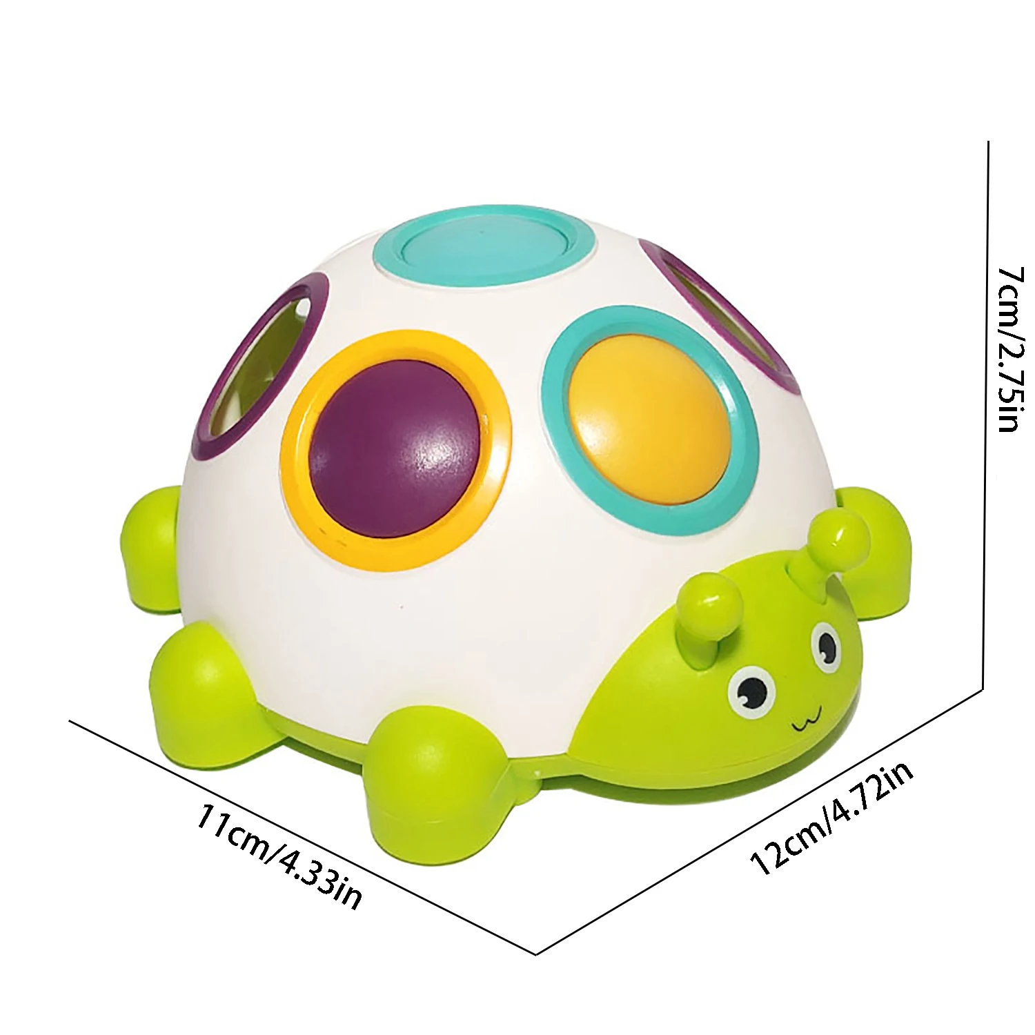 Tortoise Press Key Concentration Training Early Education Toys Hand-Eye Coordination Children\'s Educational Small Tortoise