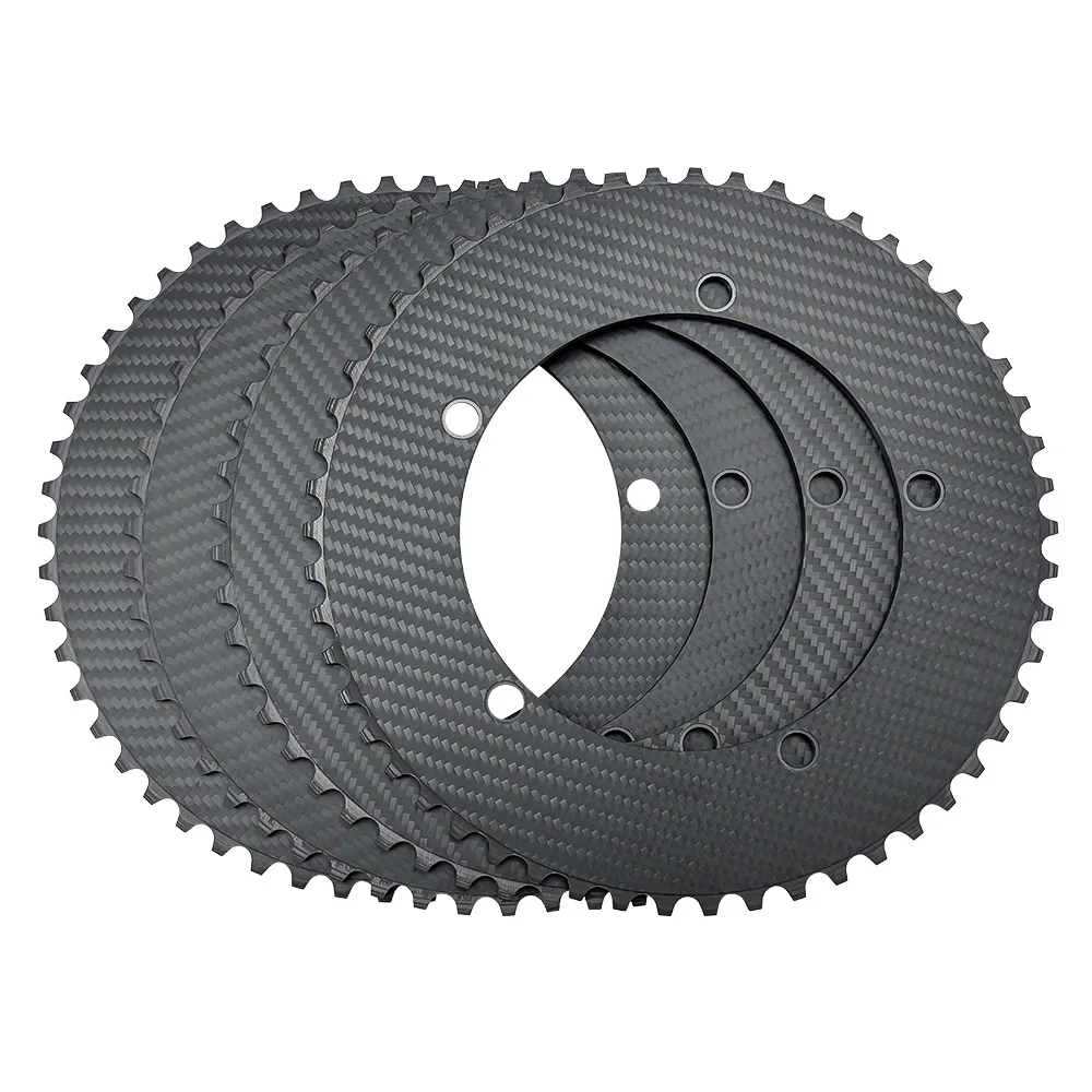 

Carbon fiber lightweight dead fly disc BCD144 cycling fixed gear field bicycle sprocket tooth disc gear