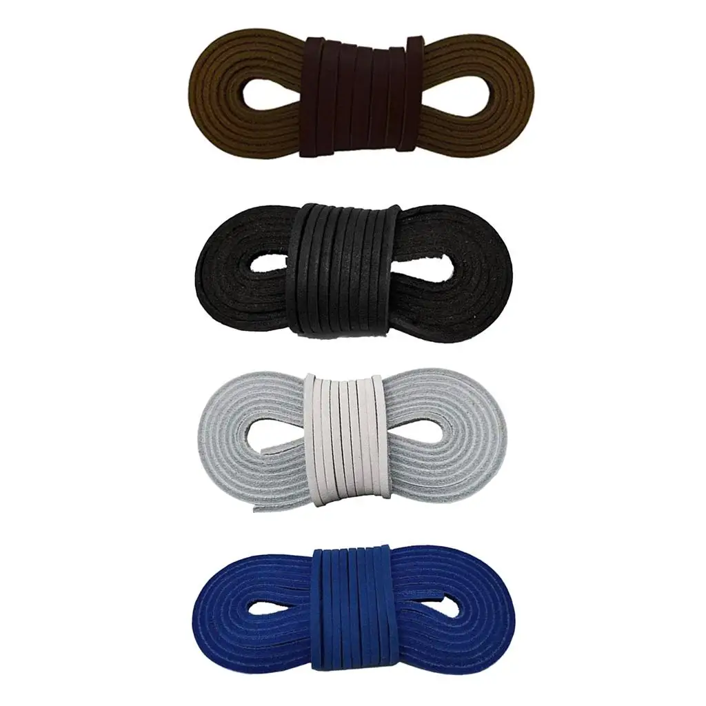 Square Dress Shoelaces Leather Shoes Strings Boot Sport Shoe Laces 2''