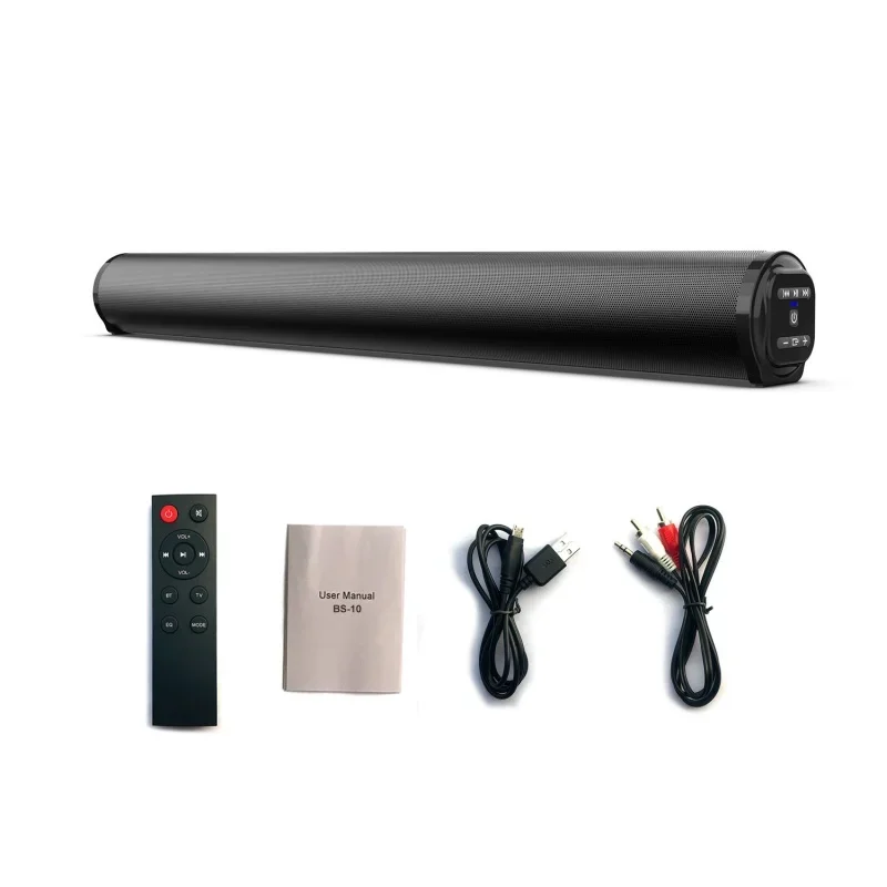 Barra de sonido inalámbrica para TV, columna de Altavoz Bluetooth, Subwoofer inalámbrico, cine en casa, Sonido Envolvente 3D con Radio Fm para computadora, 40W