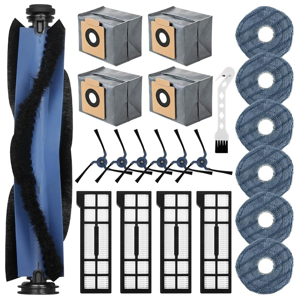 L65A For Eufy X10 Pro Omni Robot Vacuum Cleaner Main Side Brush Hepa Filter Mop Cloth Dust Bags Replacement Parts Accessories