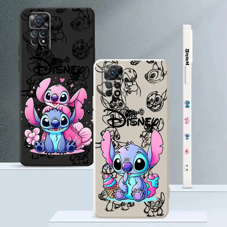 Disney Stitch Sweet Phone Case for Redmi Note9S 10 12 13 4G 5G 10S 10Pro 10Lite 11 11S 11Pro 12Pro 13Pro 4G5G 11 12 13ProPlus5G