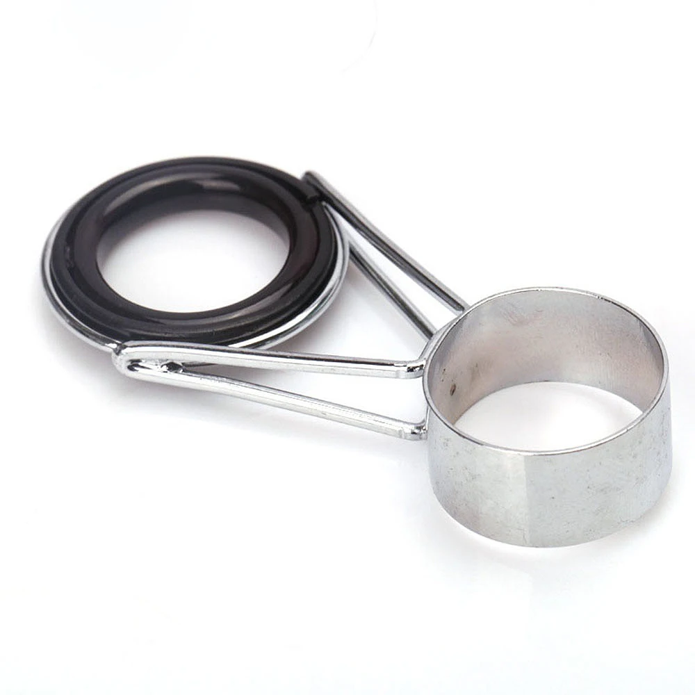 A64E 7Pcs Fishing Rod Guides Tip 7 Sizes Telescopic Tip Repair Kit Line Rings Eyes Set
