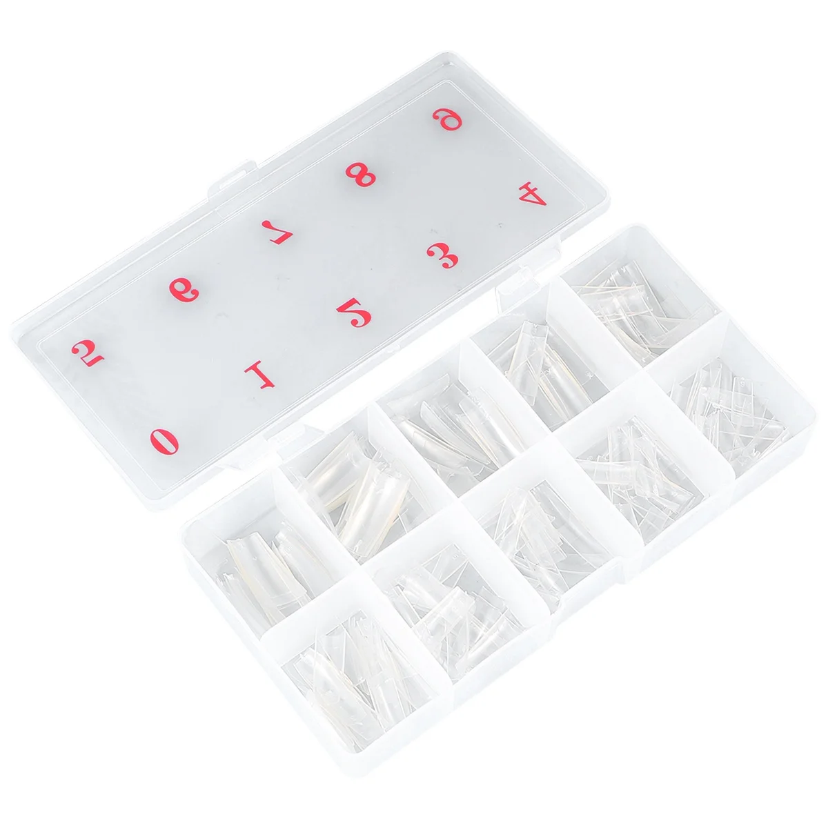 

500 шт., набор маникюрных инструментов, прочный металлический пластик, коробка для хранения накладных ногтей, домашние наборы для дизайна ногтей, инструменты для маникюра, накладные ногти