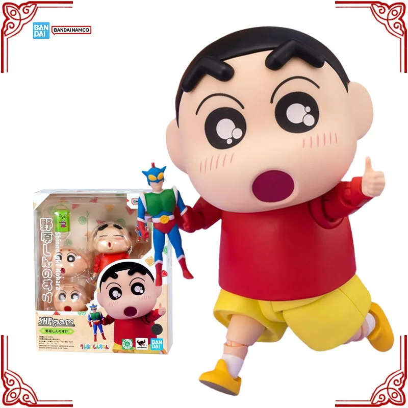 In Stock Genuine Bandai Crayon Shin-chan Model Kit SHF Nohara Shinnosuke Anime Action Figure Collection Finished Model Toys Gift