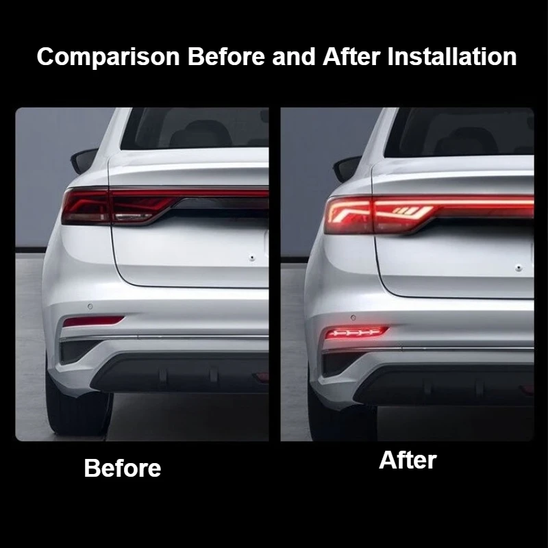 For Geely Emgrand/Proton S70 2022 2023 Rear Bumper Light Modified LED Brake Light and Guiding Light Accessories