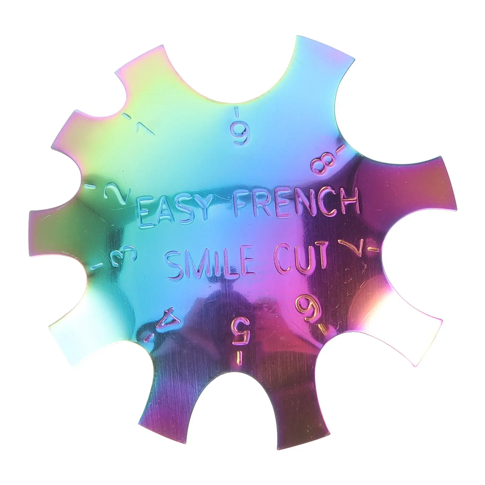 

Трафареты для френча из нержавеющей стали: магнитный инструмент для маникюра, легкий, портативный, легко моется, многоразовый, для салонов красоты и домашнего использования