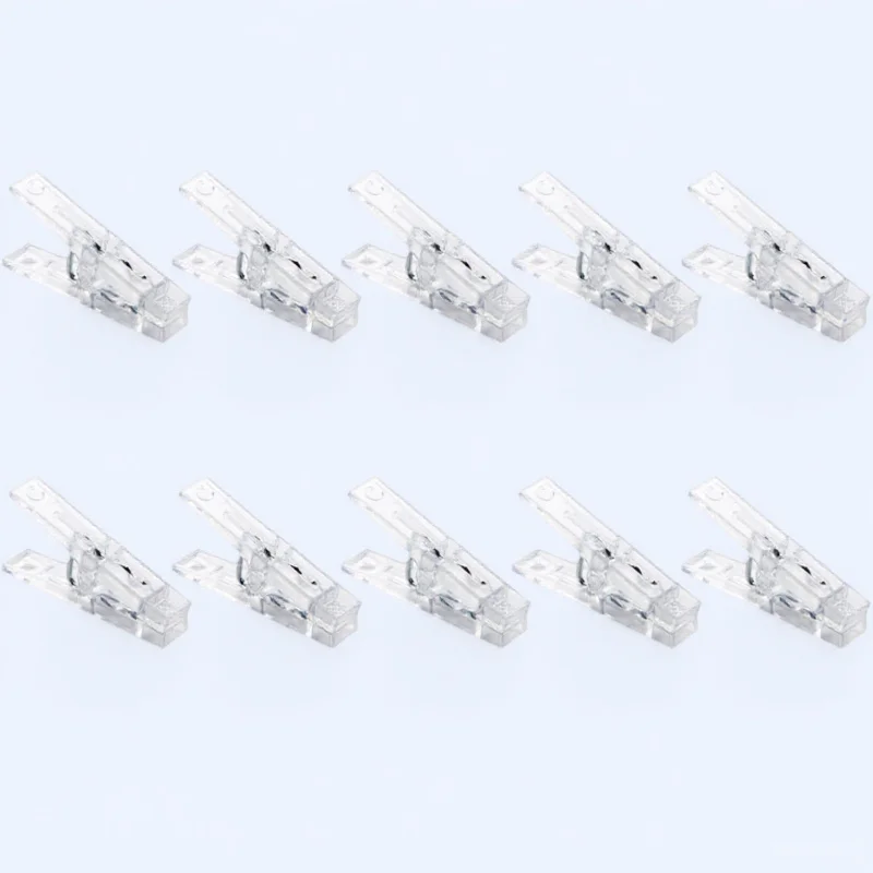 20 Stuks Plastic Transparante Mini Clips Foto Decoratieve Klem voor Lichtslinger Papier Notities Lamp String Klem Plastic Foto Clip