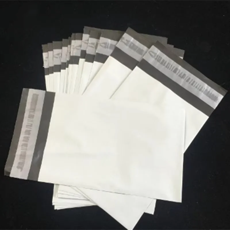 50/100PCS White Poly Mailer Adhesive Envelope Bag DIY T-shirt Garment Dress Gift Shoes Box Courier Express Packaging Pouches