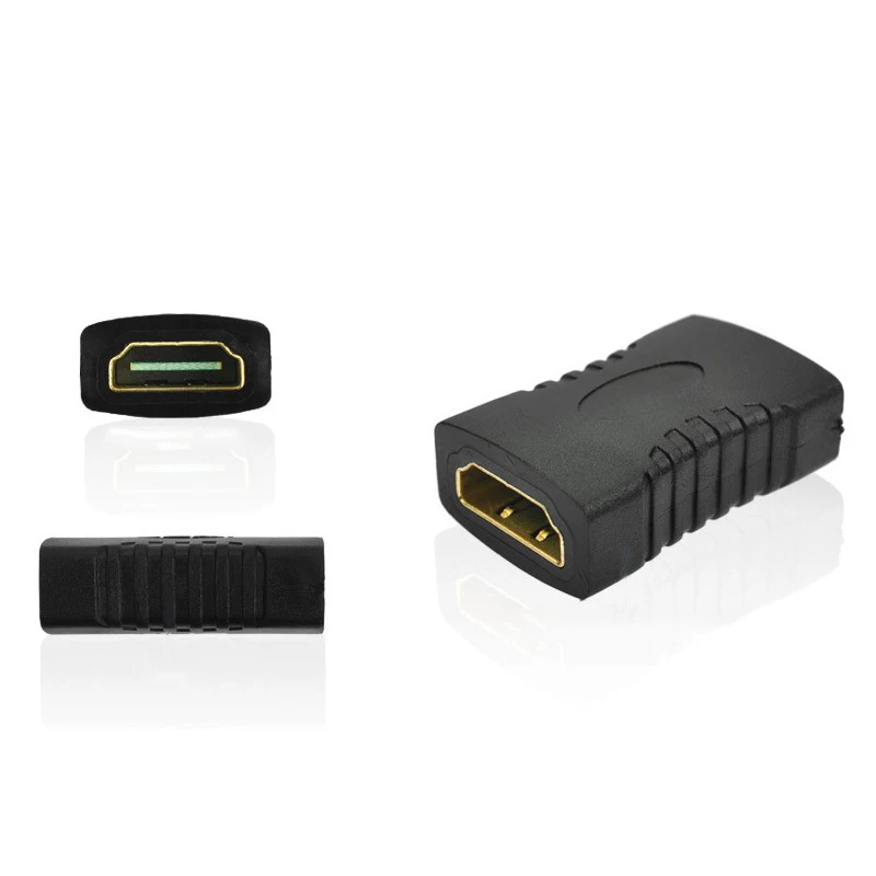 1/2/5Pcs HDMI-compatible Female to HDMI-compatible Female Connector Extender Cable Cord Extension Adapter Converter 1080P