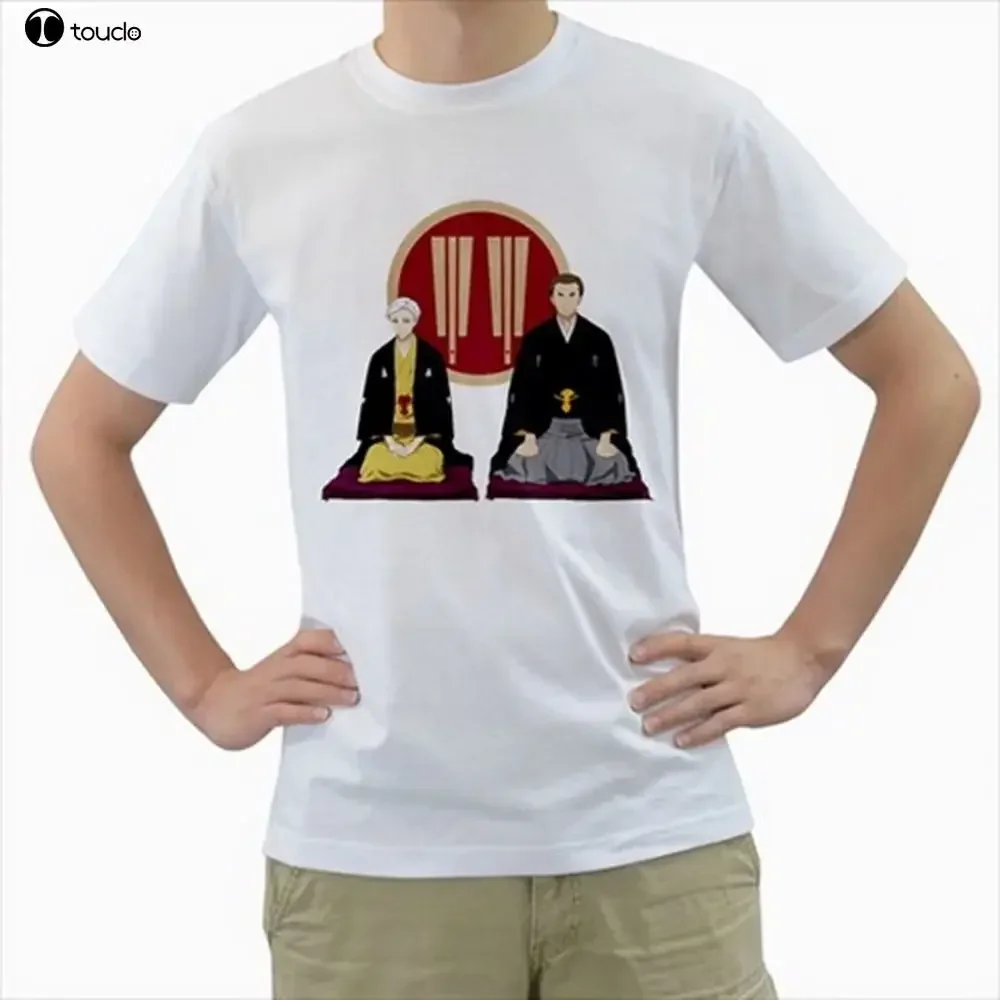 Newest Letter Print New Black White T-Shirt Size S M L Xl 2Xl 3Xl Shouwa Genroku Rakugo Shinjuu T-Shirt Casual Man Tees