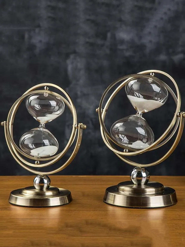 15-30 Minutes Global Timer Vintage Hourglass Nordic Creative Globe Luxury Home Decoration