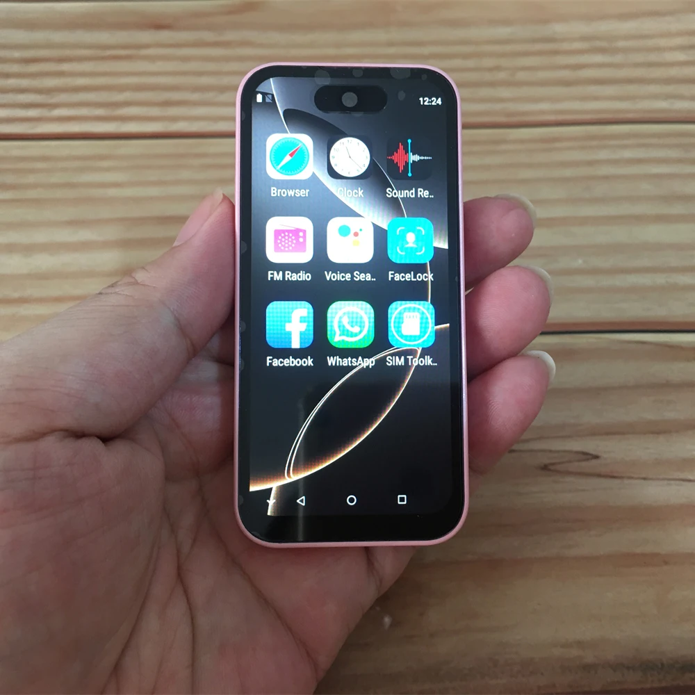 I17 pro Max 3G هاتف ذكي صغير 1GB RAM 16GB ROM 3.79 'Android 8.1 2.0MP رباعي النواة بطاقة صغيرة جيب الهاتف المحمول