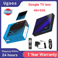 Ugoos Smart TV Box SK2 Google TV Android TV 12 Realtek RTD1325 4GB 32GB WIFI6 BT5.2 4K Set Top Box Google TV Dolby Vision
