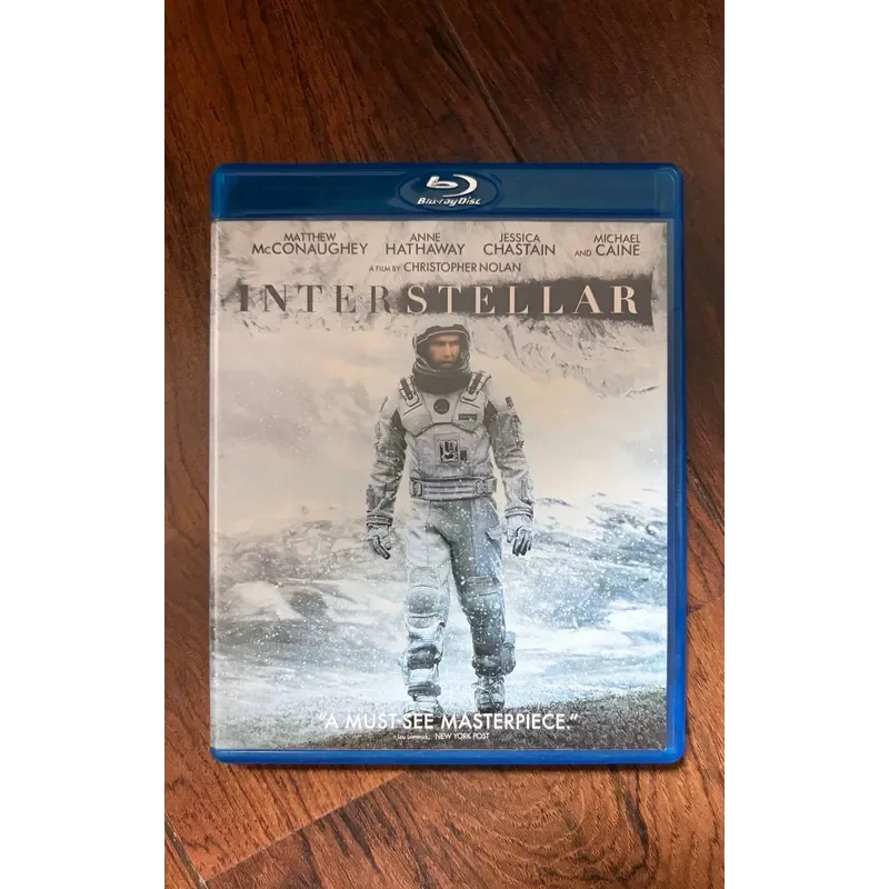 Interstellar Movie Blu-ray Disc Set Includes Two Discs for High Definition Home Theater Viewing Experience
